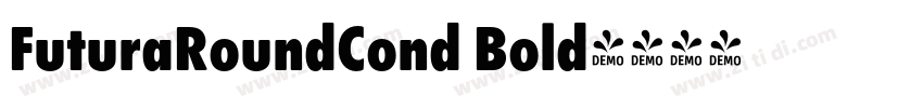 FuturaRoundCond Bold字体转换